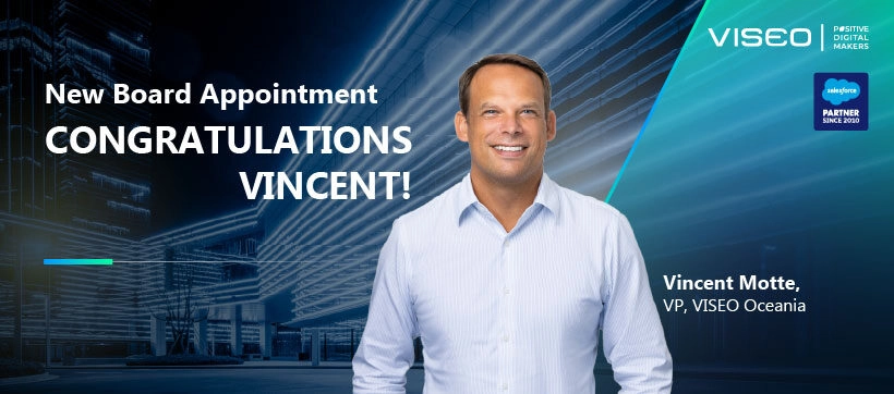 Vincent Motte announces his appointment to the Salesforce Agentforce Partner Advisory Board in ANZ
